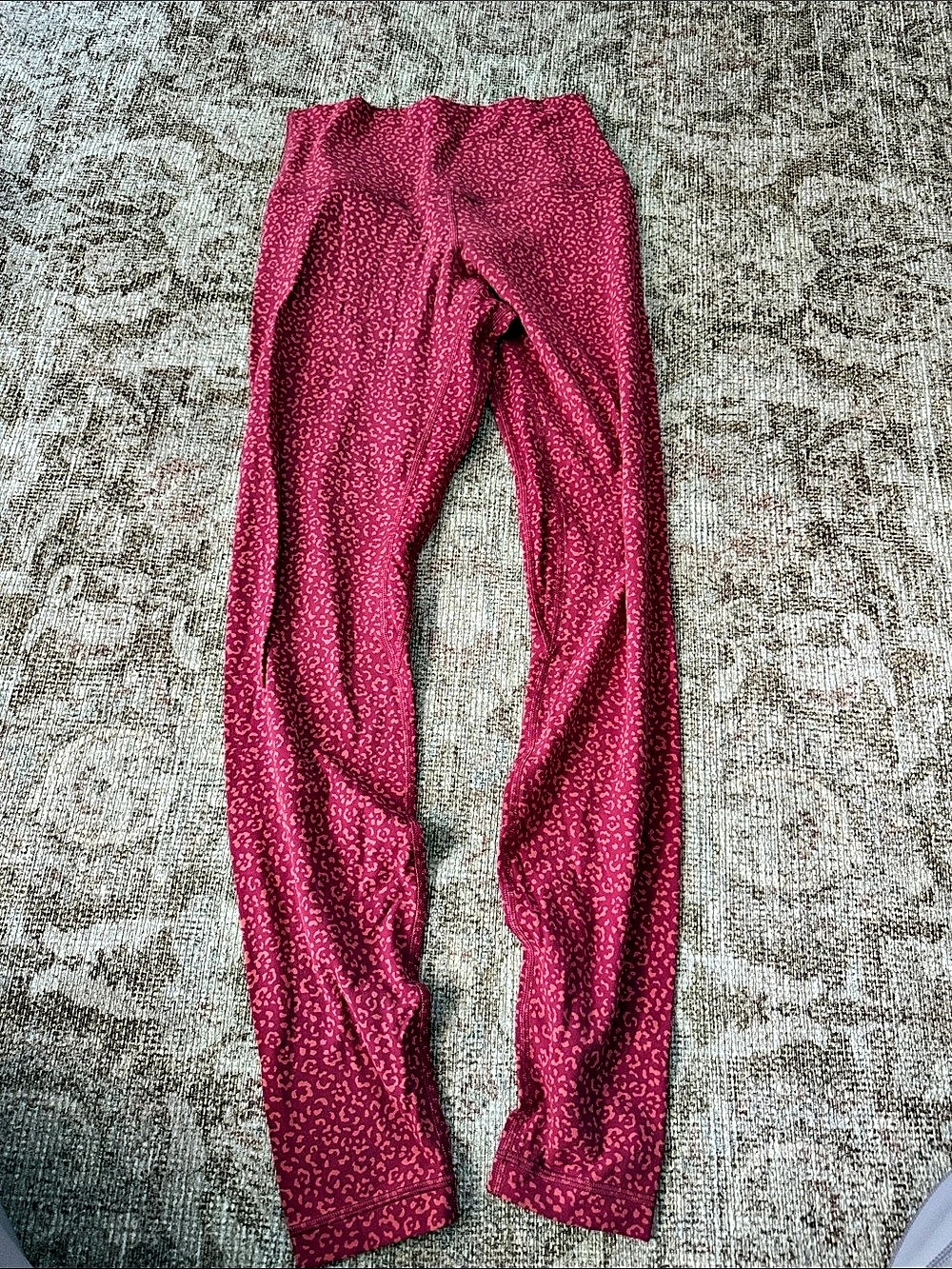lululemon Align High-Rise Pant 28" Animal Print Pink & Red 6